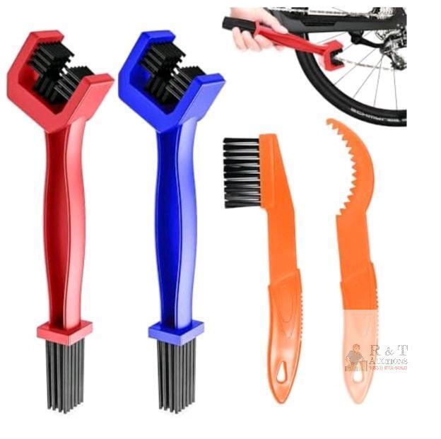 4 Pcs Bicycle Chain Cleaner Motorcycle Chain Brush