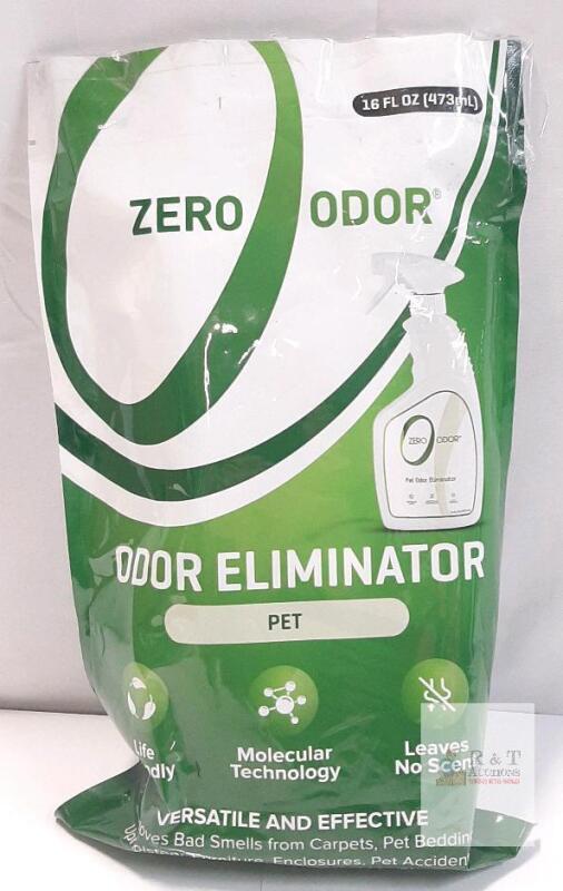 NEW Zero Odor Pet Odor Eliminator 16 fl oz (473 mL) Liquid Spray, Fragrance-Free, Non-Toxic, X001YY47C7
