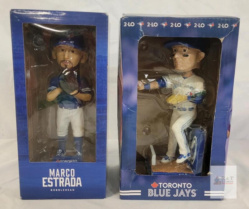 Marco Estrada and Troy Tulowitzki Toronto Blue Jays Bobblehead 2016 SGA Original Box 8in MLB Figure