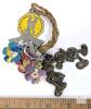 Disney Mickey Mouse Wallet w/ Phone Holder, Yellow Zippered Pouch, & Character Keychain Set - 2