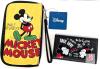 Disney Mickey Mouse Wallet w/ Phone Holder, Yellow Zippered Pouch, & Character Keychain Set - 5
