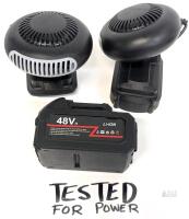 48V Li-Ion Battery-Powered Portable Mini Blowers with Extra Battery, Tested