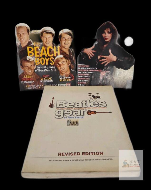 Beatles Gear Book Revised Edition, Vintage Rock Magazine, History of Rock 1978, Event Program Lot