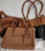 3 Purses/Handbags - Widest 17"