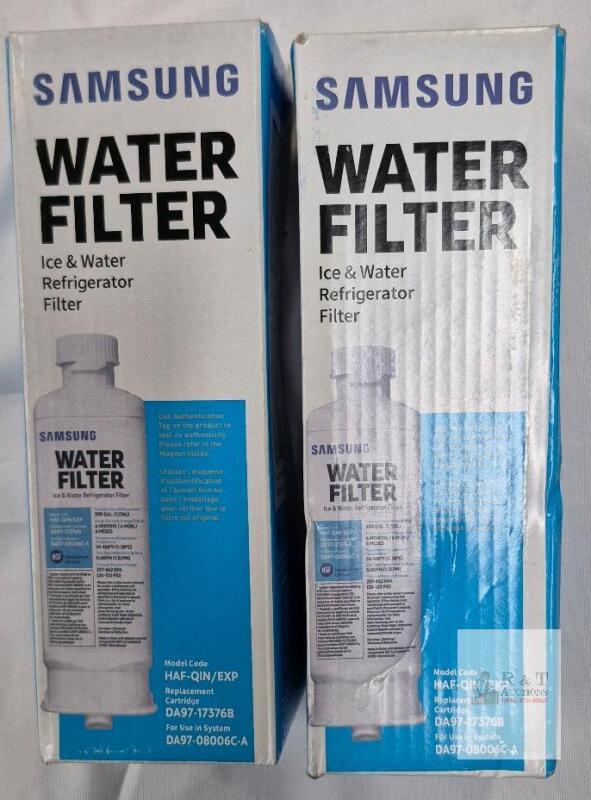 2 NEW Samsung HAF-QIN/EXP Refrigerator Water Filter DA97-17376B Ice & Water NSF 42/53/401, 300 Gal