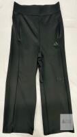 NEW Adidas Black Track Pants S Small, Elastic Waist, Zip Pockets, Made in Jordan, Minor Stains
