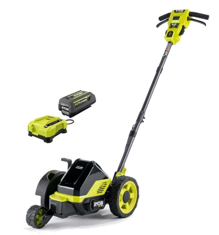 RYOBI 40V HP Brushless 9" Cordless Lawn Edger w/Battery & Charger - New