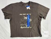 NEW Quiksilver Sun Surf Smile Men&rsquo;s Graphic T-Shirt Brown Large Short Sleeve New with Tags