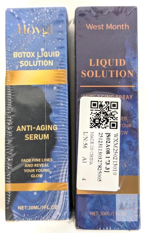 NEW Hoygi & West Month Anti-Aging Serum and Spray, Collagen & Hyaluronic Acid, 30mL, Sealed