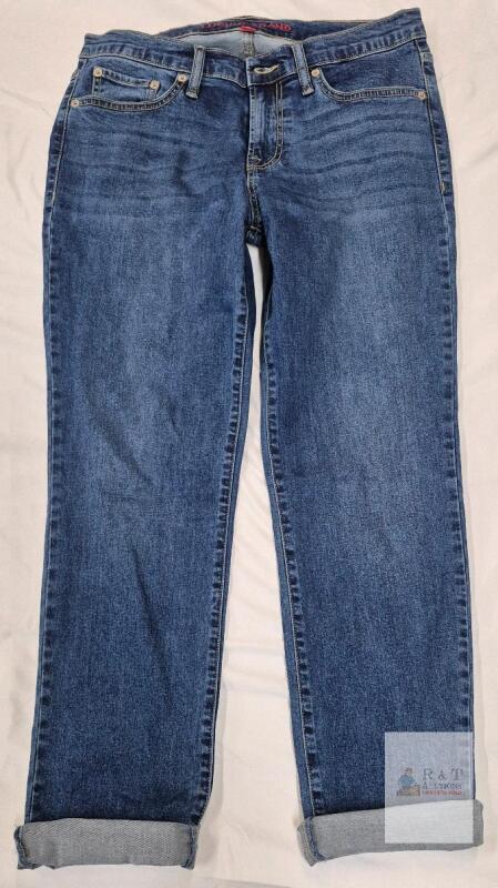 NEW Lucky Brand Women's Boyfriend Jeans, Size 8/29, Medium Wash, Cuffed Hem, Zipper Fly