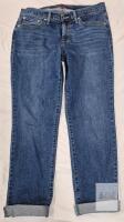NEW Lucky Brand Women's Boyfriend Jeans, Size 8/29, Medium Wash, Cuffed Hem, Zipper Fly