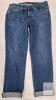 NEW Lucky Brand Women's Boyfriend Jeans, Size 8/29, Medium Wash, Cuffed Hem, Zipper Fly