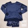 NEW Nautica Women's Pajama Set, Size Small, Navy Velour Top, Snowflake Print Bottoms, Cambodia - 3