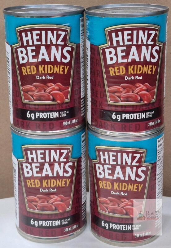 BB Mar 2025 Heinz Red Kidney Beans Dark Red 14oz (398mL) Cans, 4 Pack, BB Mar 2025, Gluten Free