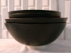 4 Metal Salad Bowls - 12" & 10"