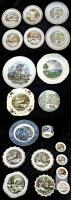 Currier & Ives Royal China Plates, Old Grist Mill, Fashionable Turnouts, USA