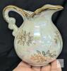 Currier & Ives "Winter" Japanese Lusterware 3-Piece Porcelain Set, Gold Trim, Collectible - 4
