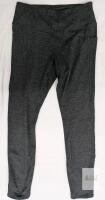 NEW Gaiam Large High-Rise Yoga Leggings with Side Pockets, Charcoal Heather, RN 117927, Women&rsquo;s
