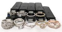9 New Sparking Costume Jewelry Rings (Various Sizes) from George.