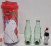Coca-Cola Collectibles Lot: License Plate Frame, Bottle Shakers, Polar Bear Tumbler, Keychain, More - 2