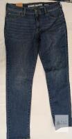 NEW Eddie Bauer Boyfriend Jean Size 8 Mid Rise Medium Blue Denim, 5-Pocket, Zipper Fly, Tags Attached
