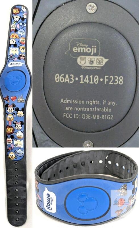 Disney MagicBand 2 Emoji Edition RFID Wristband &ndash; Blue, Collectible, Walt Disney World