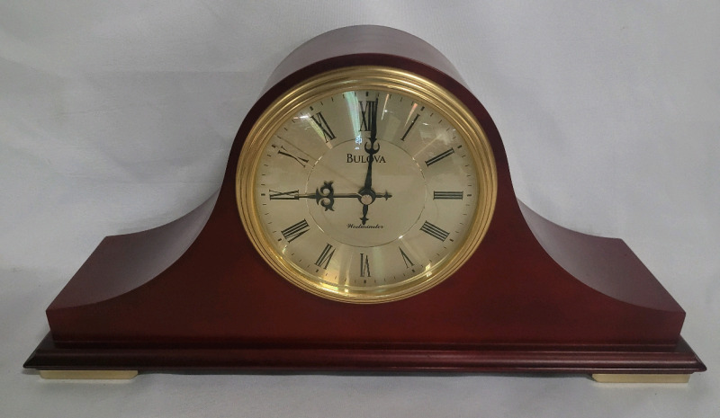 Bulova Westminster Battery Operated Mantle Clock - Working