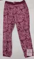 NEW Nautica Women's Medium Paisley Pajama Pants, Drawstring Waist, Cuffed Ankle, Burgundy/Pink