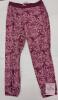 NEW Nautica Women's Medium Paisley Pajama Pants, Drawstring Waist, Cuffed Ankle, Burgundy/Pink