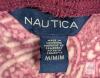 NEW Nautica Women's Medium Paisley Pajama Pants, Drawstring Waist, Cuffed Ankle, Burgundy/Pink - 2