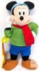 Large 27.5" Disney Mickey Mouse Plush Winter Outfit with Scarf & Sled Accessory