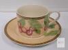 14pc. PTS International Stoneware Coffee Cups , Saucers & Suger and Creamer - 3