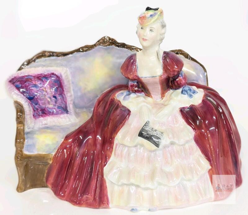 Royal Doulton Belle O&rsquo; The Ball HN1997 Bone China Figurine, Hand Painted, 5" Tall, England