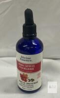 NEW Divine Essence Organic Castor Oil, COSMOS Organic Beauty Oil 3.3 fl oz (100 ml), Dropper Bottle