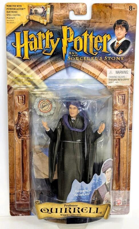 SEALED Harry Potter Professor Quirrell Action Figure, Mattel 52669, 2001, Wizard Collection, New in Box