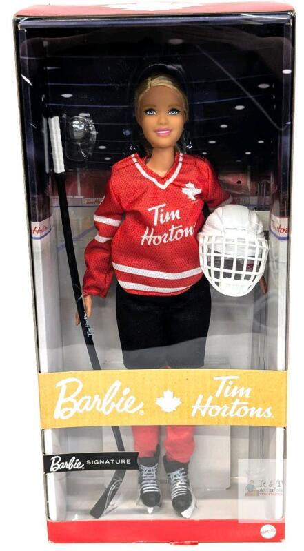 Barbie Tim Hortons Hockey Player Doll 2020, Mattel GHT51, Factory Sealed, Certificate Included