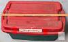 Large Christmas Decor Storage Tote Lot with Books, Ornaments, Tree Stand, Stockings & More - 4