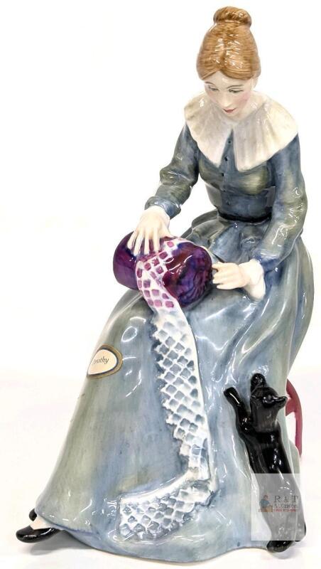 Royal Doulton Figurine HN3098 Dorothy 1987, Bone China, Hand Painted, P. Parsons, England, 8 in