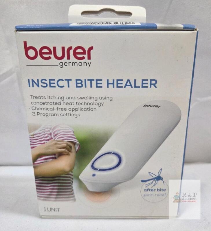 new Beurer BR 60 Insect Bite Healer, Chemical-Free Heat Relief, 2 Modes, Includes Batteries & Manual
