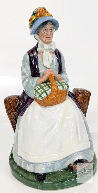 Royal Doulton "Rest Awhile" Figurine HN2728, 7.5" Porcelain, 1980, Mary Nicoll Design, England