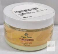 NEW Organic Extract Turmeric Facial Cream 4oz, Licorice Root, Vegan, Brightening, Anti-Aging