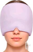NEW Melloria Migraine Relief Cap, Reusable Hot & Cold Gel Mask, Lavender, New, X0040N2N3H