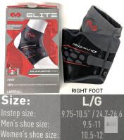 NEW McDavid 4101 Elite Plantar Fasciitis Sleeve Large Right, Level 2 Compression, Shoe 9.5-11/10.5-12