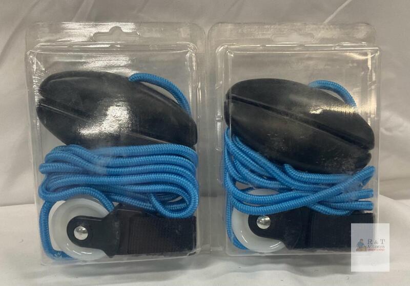 2 NEW Shoulder Pulley Over Door System, Blue Rope, Door Strap, for Physical Therapy, New, X004K289NZ