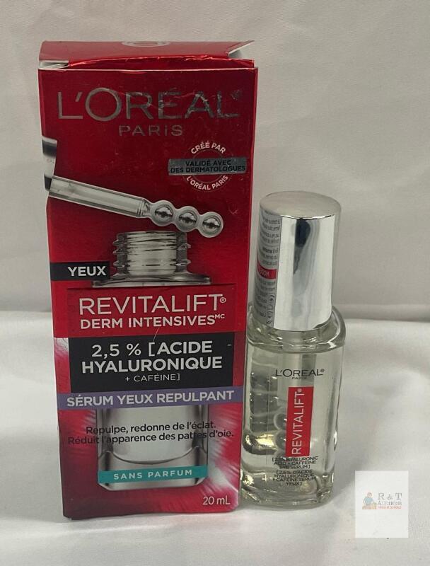 new L'Or&eacute;al Paris Revitalift Derm Intensives Eye Serum 20mL, 2.5% Hyaluronic Acid + Caffeine, Unscented
