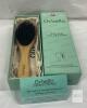 NEW Chibello Deluxe Collection Natural Boar Bristle Bamboo Hair Brush with Pouch & Gift Box -shows transit wear on box