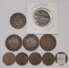 1909 - 1935 Canadian Large & Small One Cent Pennies . Large : 1909 , 1910 , 1916 , 1918 , 1920 . Small : 1920 , 1929 , 1932 , 1933 , 1935 . Ten (10) Coins