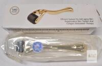 NEW ADRS.PRO Microneedle Dermaroller System 540 Needles, 1.0mm Gold Handle, Sealed, For Skin Therapy