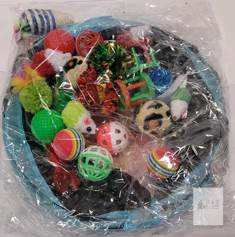 NEW Dono 21-Piece Cat Toy Set with Tunnel, Interactive Balls, Plush Mice, Feather Wand, Multicolor