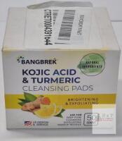 EXP Aug 09, 2027 NEW Bangbrek Kojic Acid & Turmeric Cleansing Pads, 50 Count, Brightening & Exfoliating, Batch YJ240810